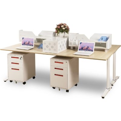 Bàn Làm Việc Chân Sắt Cho 4 Người LK Hòa Phát UNMD01CS3