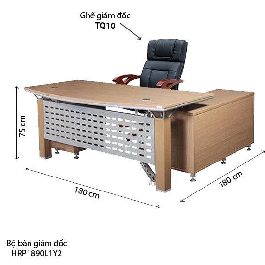 Bàn Giám Đốc Royal HRP1890L1Y2 LK Hòa Phát
