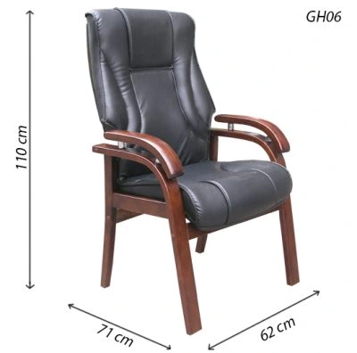 Ghế họp chân gỗ LK Hòa Phát GH06