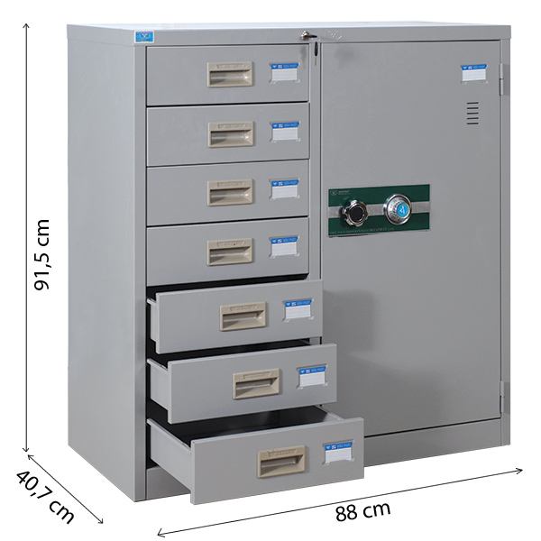 Tủ sắt LK Hòa Phát TU88-7D