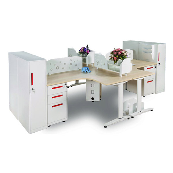 Module Bàn Làm Việc Góc Cho 4 Người LK Hòa Phát UNMD03CS3