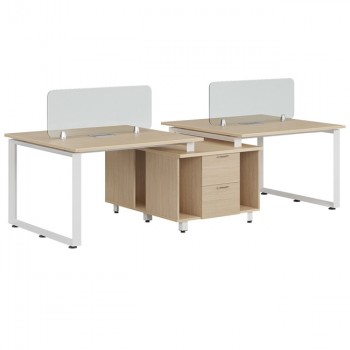 Cụm bàn làm việc 4 chỗ HRMD12