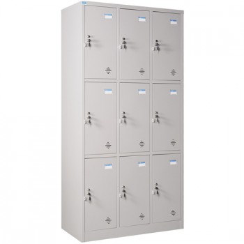 Tủ sắt đựng đồ cá nhân locker 9 ngăn TU983-3KP