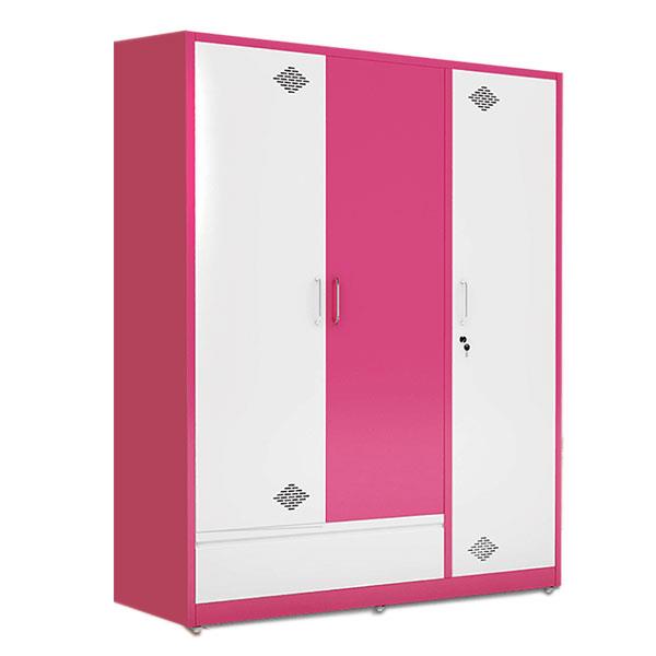 Tủ sắt quần áo màu Hồng Trắng CA-9A-1KL